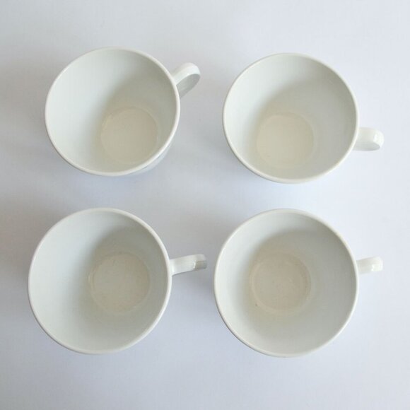 Corelle Snowflake Blue Garland Coffee Mugs Lot of 4 Vintage - Picture 4 of 5